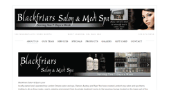 Desktop Screenshot of blackfriarssalonandspa.com